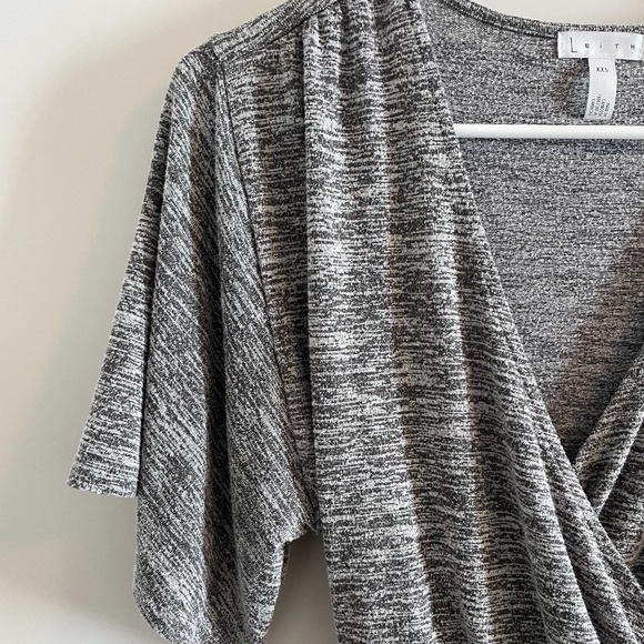 Leith Grey Wrap Dress - Picture 7 of 10